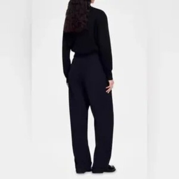 Sandro Tosca Pintuck Wool-Blend Trousers - Picture 2 of 4